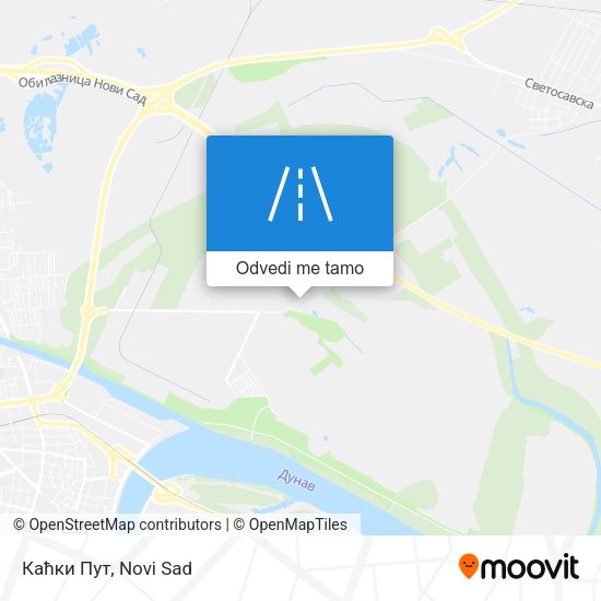 Каћки Пут mapa