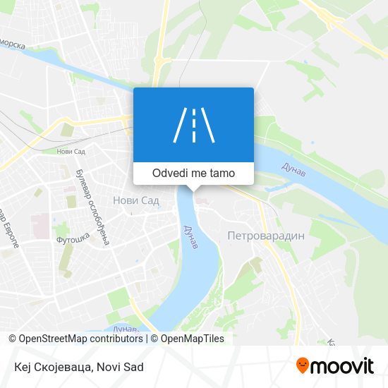 Кеј Скојеваца mapa