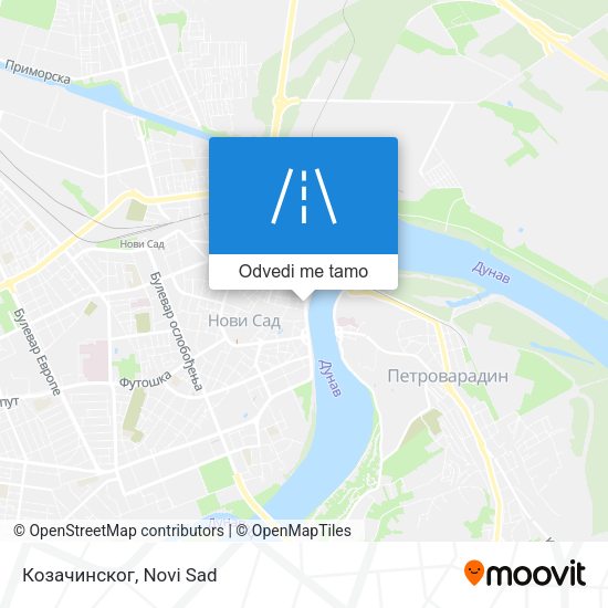 Козачинског mapa