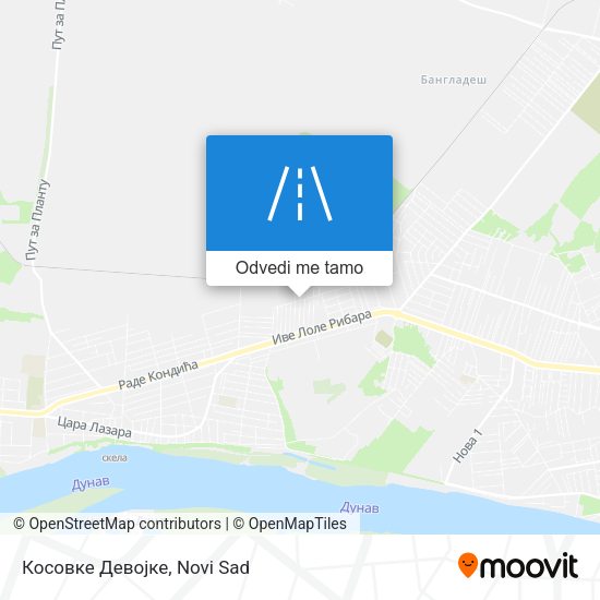 Косовке Девојке mapa