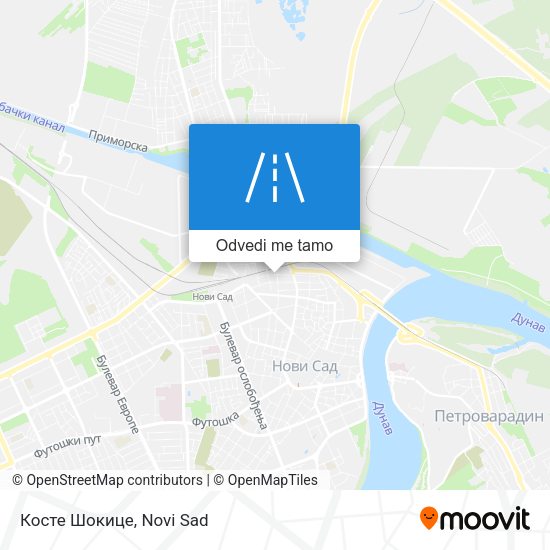 Косте Шокице mapa