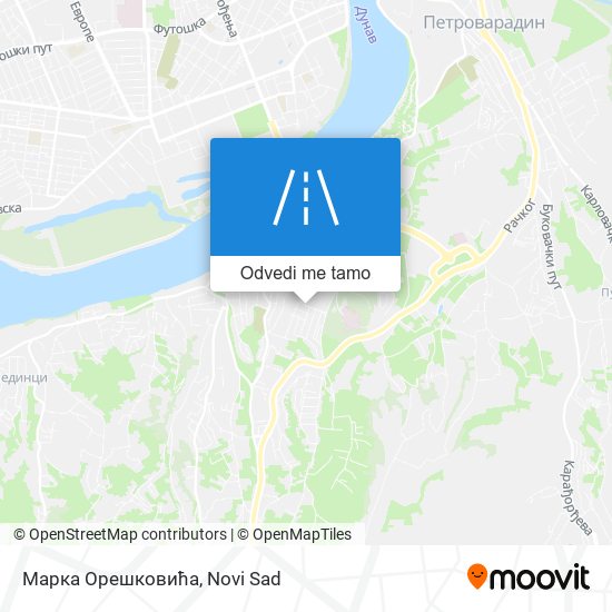 Марка Орешковића mapa