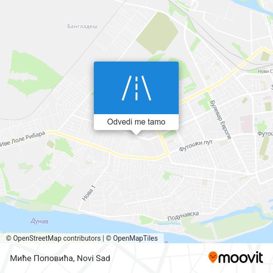 Миће Поповића mapa