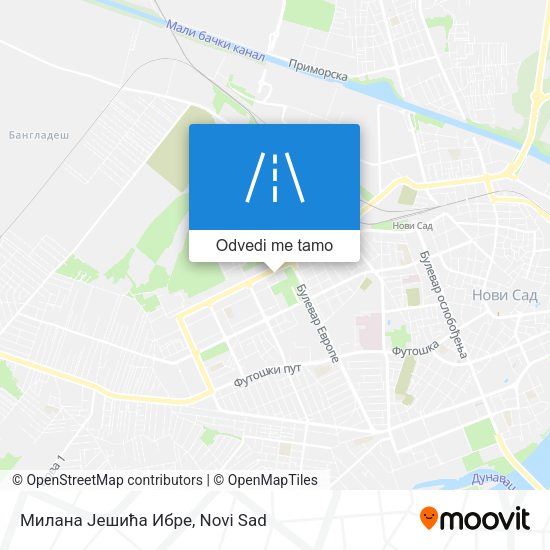Милана Јешића Ибре mapa