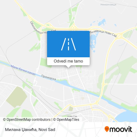 Милана Џанића mapa