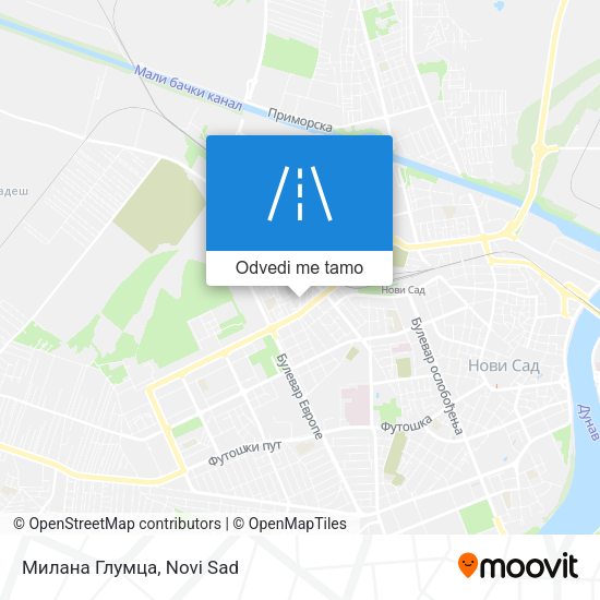 Милана Глумца mapa