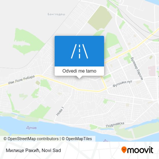 Милице Ракић mapa