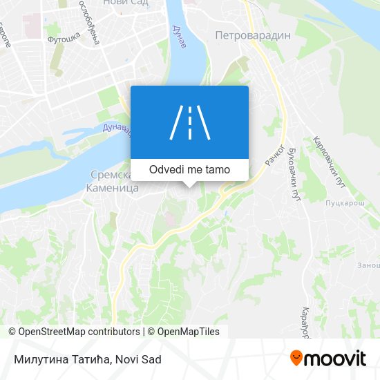 Милутина Татића mapa
