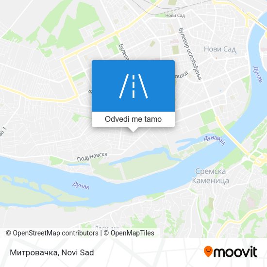 Митровачка mapa
