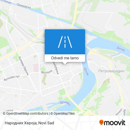 Народних Хероја mapa