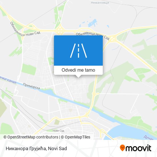 Никанора Грујића mapa