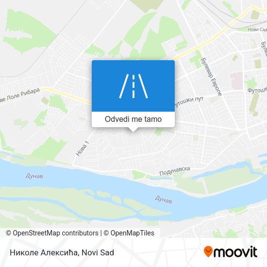 Николе Алексића mapa