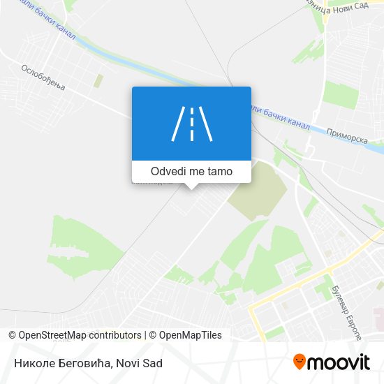 Николе Беговића mapa