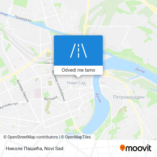 Николе Пашића mapa