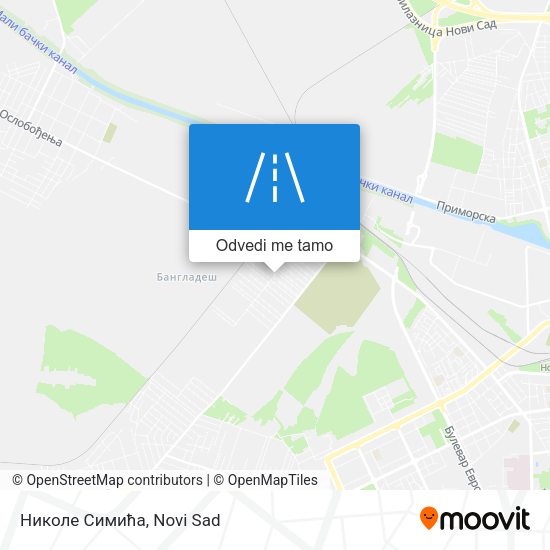 Николе Симића mapa