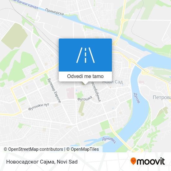 Новосадског Сајма mapa