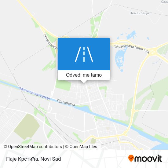 Паје Крстића mapa