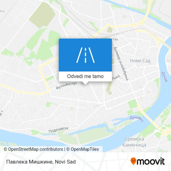 Павлека Мишкине mapa