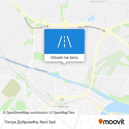 Петра Добровића mapa