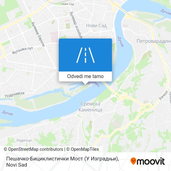 Пешачко-Бициклистички Мост (У Изградњи) mapa