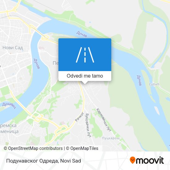 Подунавског Одреда mapa