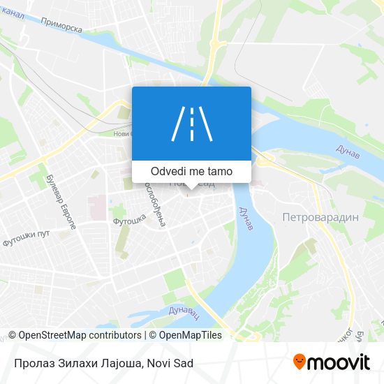 Пролаз Зилахи Лајоша mapa