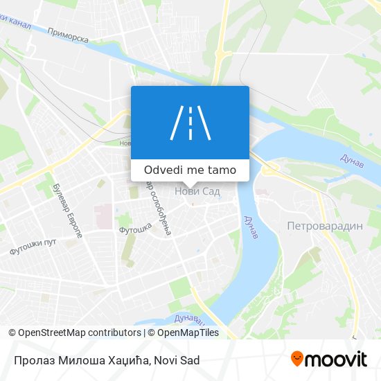 Пролаз Милоша Хаџића mapa