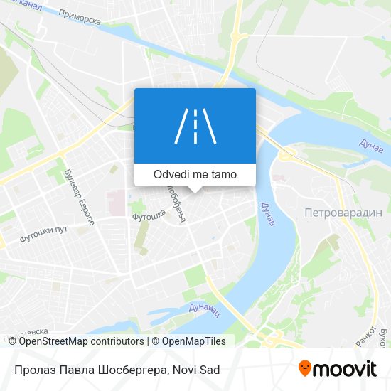 Пролаз Павла Шосбергера mapa