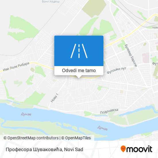 Професора Шуваковића mapa
