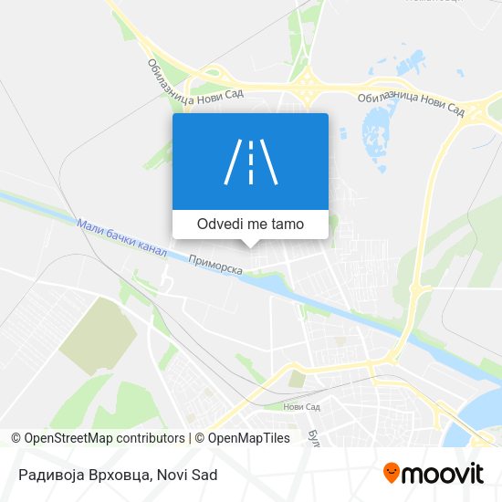 Радивоја Врховца mapa