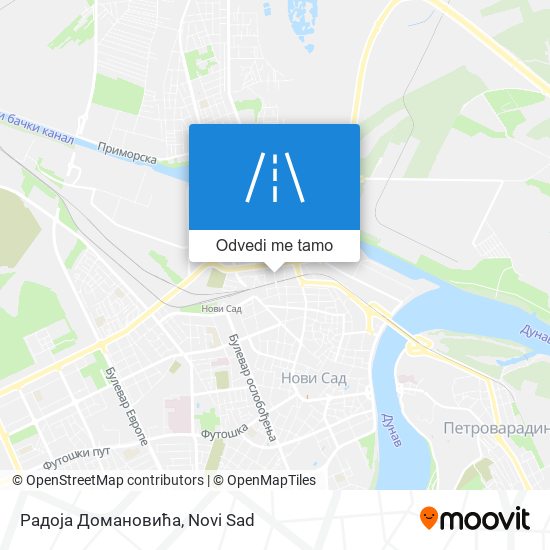 Радоја Домановића mapa