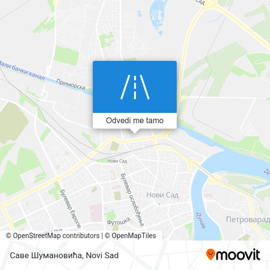 Саве Шумановића mapa