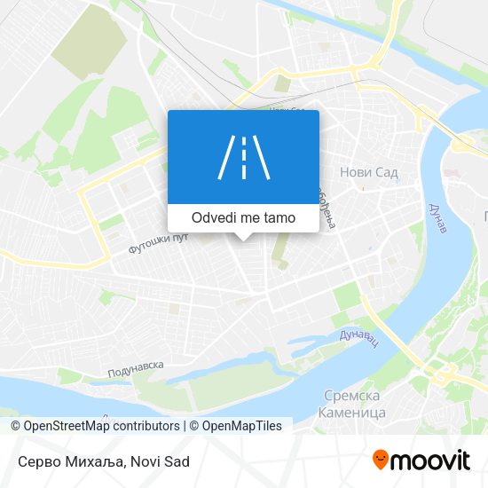 Серво Михаља mapa
