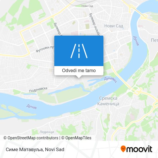 Симе Матавуља mapa