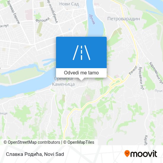 Славка Родића mapa