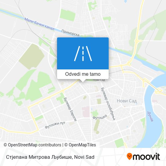 Стјепана Митрова Љубише mapa