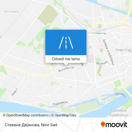 Стевана Дејанова mapa