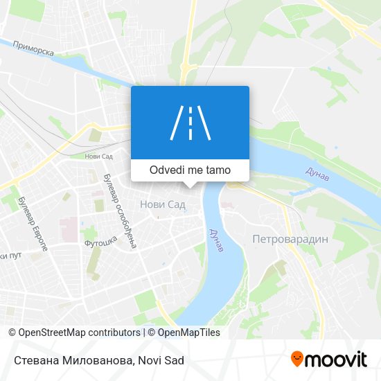 Стевана Милованова mapa