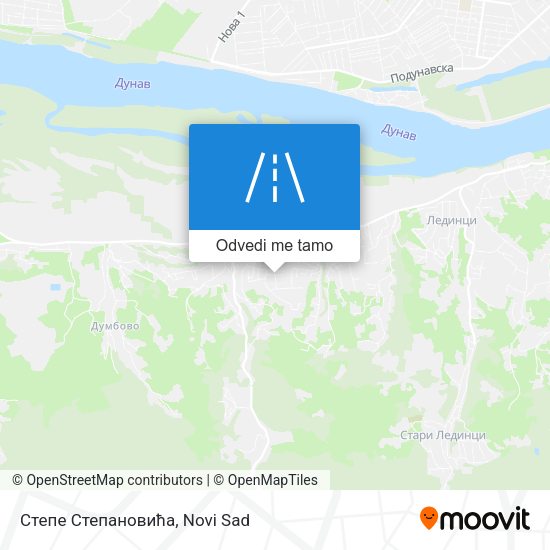 Степе Степановића mapa