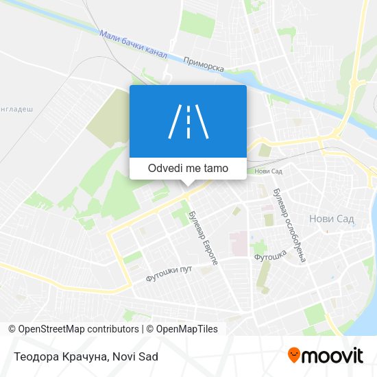 Теодора Крачуна mapa