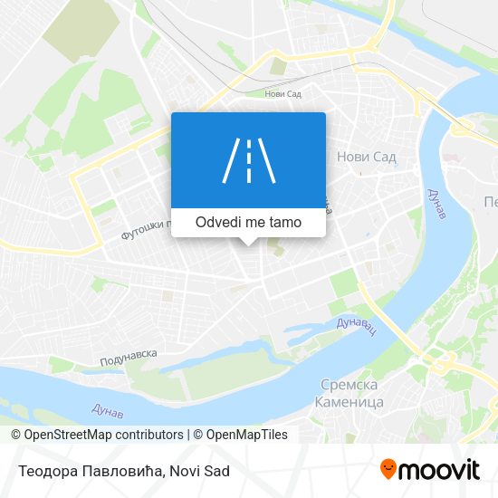 Теодора Павловића mapa
