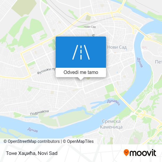 Тоне Хаџића mapa