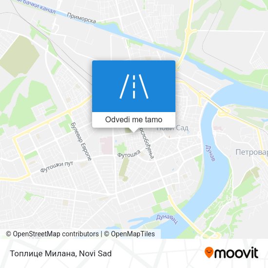 Топлице Милана mapa
