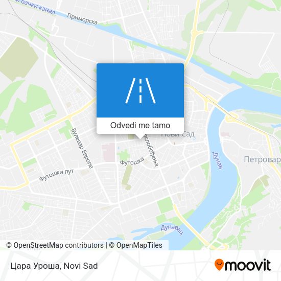 Цара Уроша mapa
