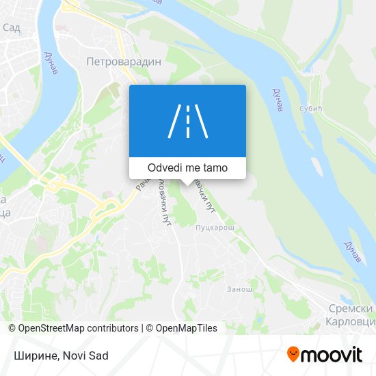 Ширине mapa