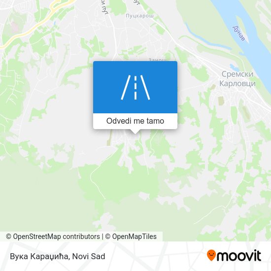 Вука Караџића mapa