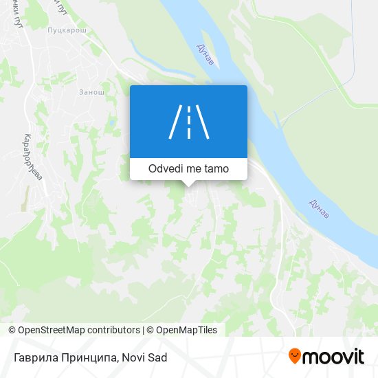 Гаврила Принципа mapa