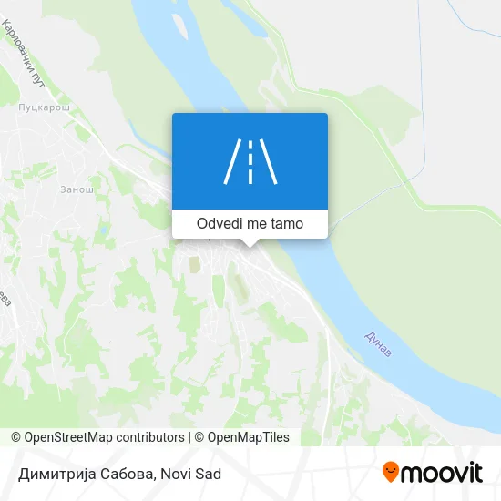 Димитрија Сабова mapa
