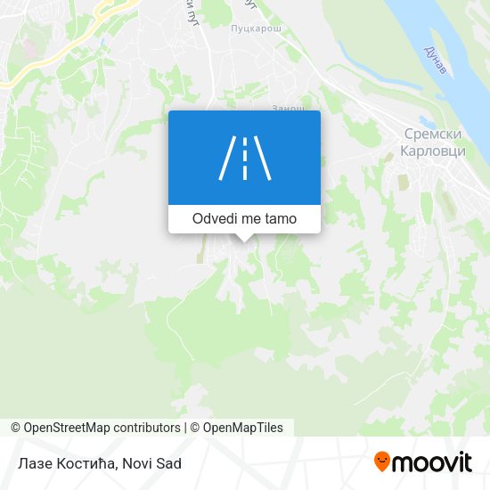 Лазе Костића mapa