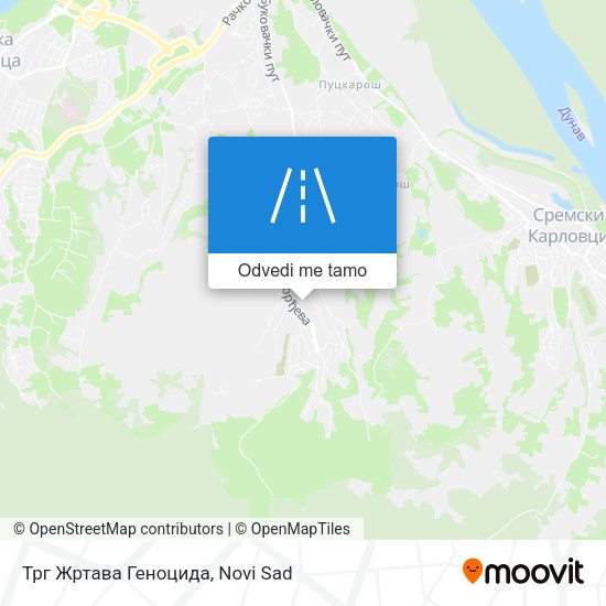 Трг Жртава Геноцида mapa